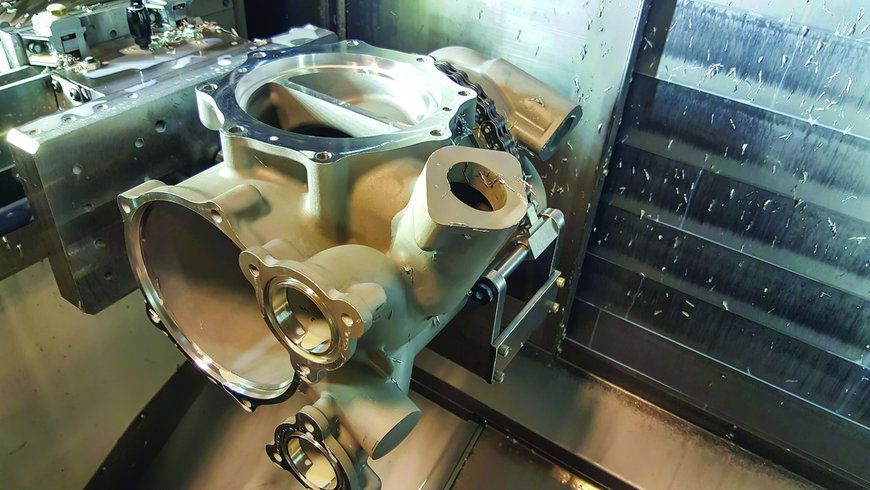 アルミ製インベストメント鋳型の CNC 加工時間、8 割短縮を達成